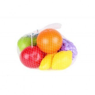 Набір з 7-ми пластикових фруктів. Дуже яскраві, підійдуть для гри вдома і на вул. . фото 3