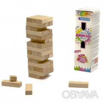 Настольная игра "Djin-Go" (Дженга, Джанга, Vega). 45 деревянных брусков. Бруски . . фото 1