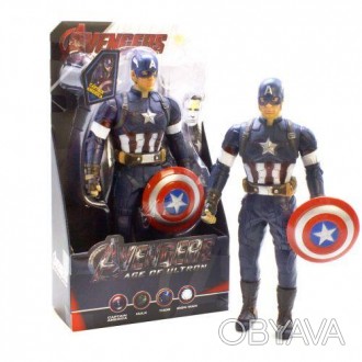 Уцінка. Фігурка супергероя "Капітан Америка", в масці - не товарний вид упаковки. . фото 1