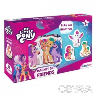 Набір магнітів із героями популярного мультсеріалу "My Little Pony". У комплекті. . фото 1