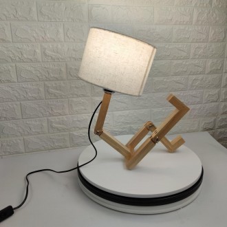 Эксклюзивная настольная лампа в стиле минимализм или лофт. Имеет нестандартный в. . фото 9