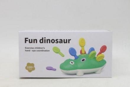 Пластиковая игрушка в виде динозавра. Состоит из 2 частей, который необходимо со. . фото 5