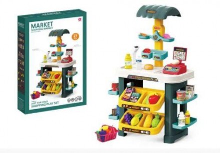 Прилавок з вітриною: Дозволяє дітям виставляти свої іграшкові продукти, розвиваю. . фото 3