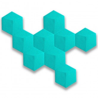 Декоративный самоклеящийся шестиугольник 3D голубой 200x230мм (1105)
Эксклюзивны. . фото 5