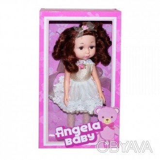 Уцінка. Лялька "Angela Baby" (в білому) (Пошкоджена упаковка) Красива лялька в я. . фото 1