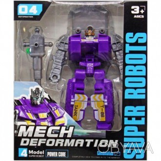 Уцінка. Трансформер "Mech Defender" (фіолетовий) Немає зброї в наборі Робот-тран. . фото 1