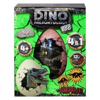 Набор для творчества "Dino Paleontology. EGG" 4в1. В комплект входят наклейки с . . фото 2
