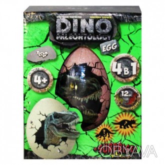 Набор для творчества "Dino Paleontology. EGG" 4в1. В комплект входят наклейки с . . фото 1
