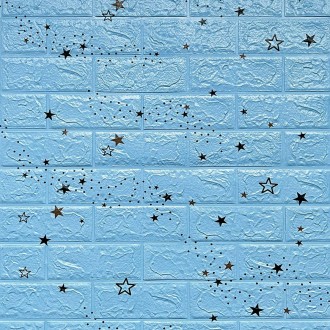 Самоклеящаяся 3D панель голубые звезды 700х770х3мм (321)
Декоративные 3D панели . . фото 2