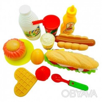 Большой набор продуктов, с которым ребенок сможет играть в магазин или ресторан.. . фото 1