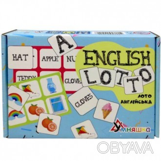 За допомогою настільної гри "Лото англійська" дитина зможе вивчити слова англійс. . фото 1