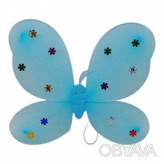 Крылья бабочки (крылья феи) будут отличным дополнением костюма на праздник, маск. . фото 1