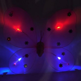Крылья бабочки (крылья феи) будут отличным дополнением костюма на праздник, маск. . фото 3