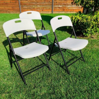 Складаний стілець білий SW-00001609
Матеріал: сидіння та спинка виконані з поліп. . фото 6