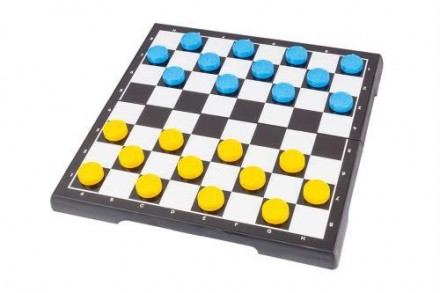 Набір 2 в 1, шашки + шахи. Граючи в ці ігри, дитина розвиватиме логічне мислення. . фото 3