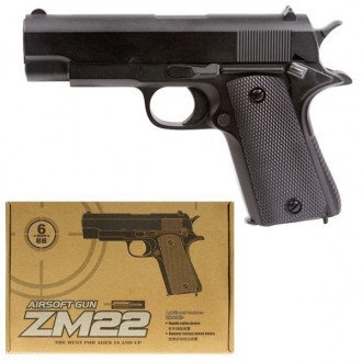 Пістолет ZM22 метал. Його корпус зроблений із металу, а дизайн максимально набли. . фото 2