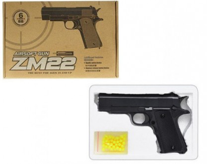 Пістолет ZM22 метал. Його корпус зроблений із металу, а дизайн максимально набли. . фото 4