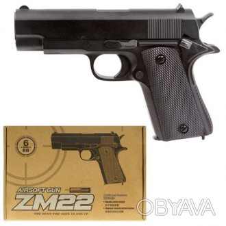 Пістолет ZM22 метал. Його корпус зроблений із металу, а дизайн максимально набли. . фото 1