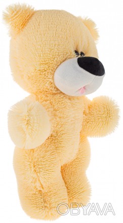 М'яка іграшка Ведмедик , колір персик, висота 40 см, не рекомендовано дітям до 3. . фото 1