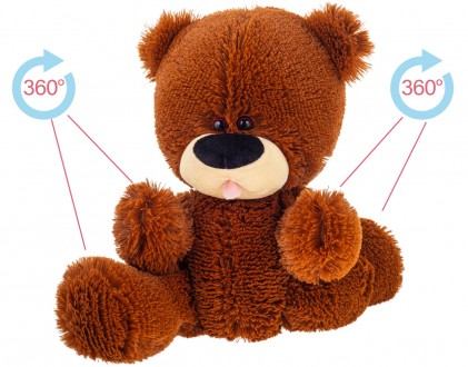 Ведмідь на шарнірах , колір коричневий , висота 32 см, не рекомендовано дітям до. . фото 4
