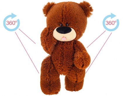 Ведмідь на шарнірах , колір коричневий , висота 32 см, не рекомендовано дітям до. . фото 2
