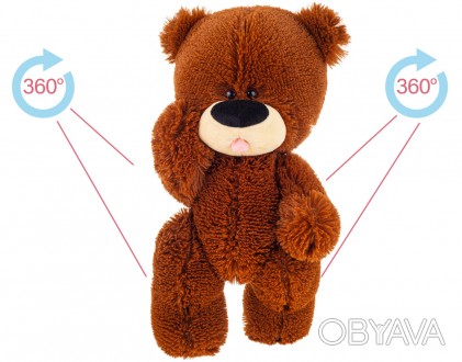 Ведмідь на шарнірах , колір коричневий , висота 32 см, не рекомендовано дітям до. . фото 1