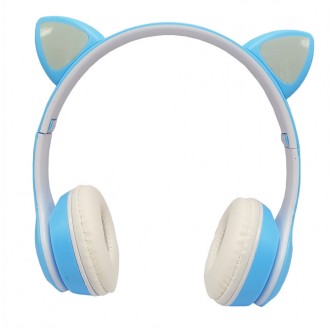 Детские наушники с кошачьими ушками VIV-23M(Blue). Винница. фото 1 Детские наушники с кошачьими ушками VIV-23M(Blue). Винница. фото 1