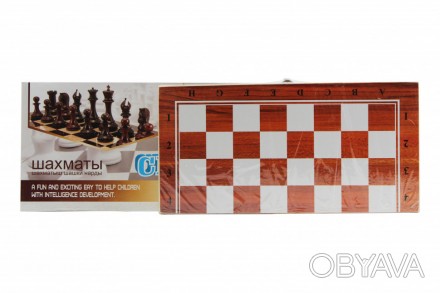 Шахи дерев'яні 3 в 1 YT29A-B універсальний комплект для гри в шахи, шашки та нар. . фото 1