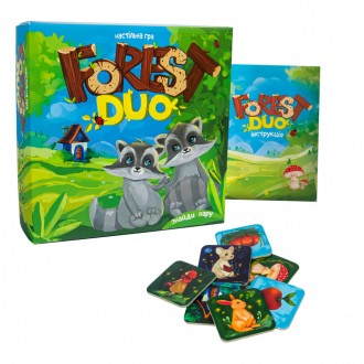 «Forest Duo» - настільна гра розвиває пам'ять, підходить для дітей старше 4-х ро. . фото 3