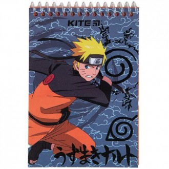 Блокнот за мотивами відомго мультсеріалу "Naruto". 48 кольорових щільних неліній. . фото 2