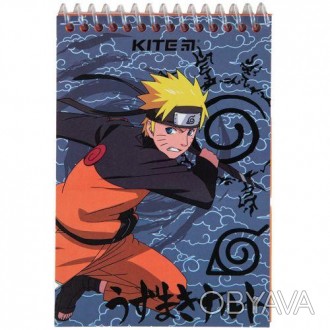 Блокнот за мотивами відомго мультсеріалу "Naruto". 48 кольорових щільних неліній. . фото 1