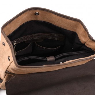 Рюкзак для ноутбука із канвас та крейзі хорс RCc-9001-4lx бренду TARWA, від укра. . фото 3