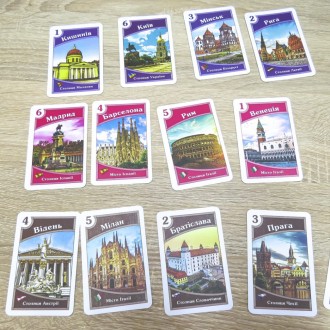 Гравці відвідуватимуть міста Європи, за що отримуватимуть картки цих міст. Ці ка. . фото 3