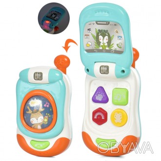 Мобільний телефон для малюків зі звуковими мелодіями. Іграшка приверне увагу мал. . фото 1
