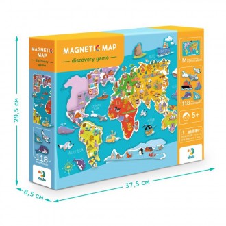 Нова цікавезна розвиваюча гра Dodo Магнітна мапа.
Час дізнатися більше про Землю. . фото 6