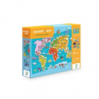 Нова цікавезна розвиваюча гра Dodo Магнітна мапа.
Час дізнатися більше про Землю. . фото 2