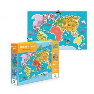 Нова цікавезна розвиваюча гра Dodo Магнітна мапа.
Час дізнатися більше про Землю. . фото 3
