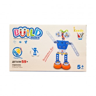 Конструктор дитячий Build&Play Робот 59 ел. (J-7709) - яскравий і барвистий набі. . фото 4