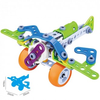 Конструктор дитячий Build&Play Літак 73 ел. (J-7706) - яскравий і барвистий набі. . фото 2