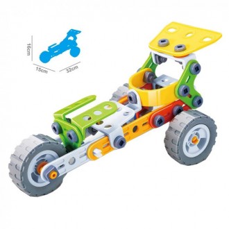 Конструктор дитячий Build&Play Болід Ф1 74 ел. (J-7705) - яскравий і барвистий н. . фото 2
