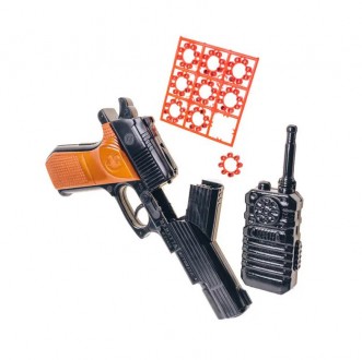 Іграшковий пістолет "B60" c пістонами 140GG з вісьмома звуковими пострілами.
Ком. . фото 5