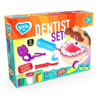 Набір для ліплення ТМ Lovin «Dentist Set» дозволить малюку стати справжнім лікар. . фото 2