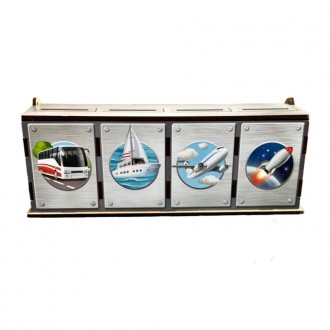 4 тематичні скриньки з різними видами транспорту: водний, сухопутний, повітряний. . фото 2