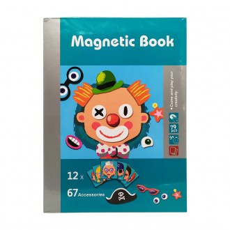 Набір для творчості LY8726-3(Turquoise) магнітний
Магнітна книга «Смішні лиця» -. . фото 2
