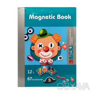 Набір для творчості LY8726-3(Turquoise) магнітний
Магнітна книга «Смішні лиця» -. . фото 1