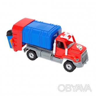 Іграшка транспортна, сміттєвоз, довжина – 270 мм, ширина 110 мм, висота – 120 мм. . фото 1