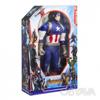 Уцінка. Фігурка "Супергерої: Капітан Америка" - пошкоджено коробку, на носі чорн. . фото 1