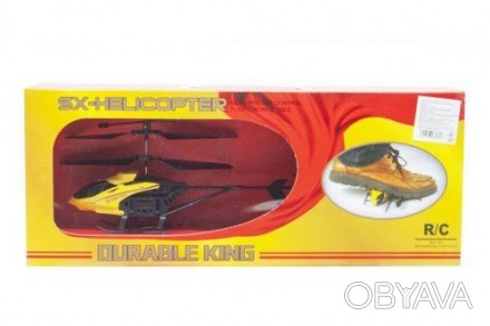 Уцінка. Вертоліт на радіокеруванні "Ourable King" (жовтий) - пошкоджено корпус, . . фото 1
