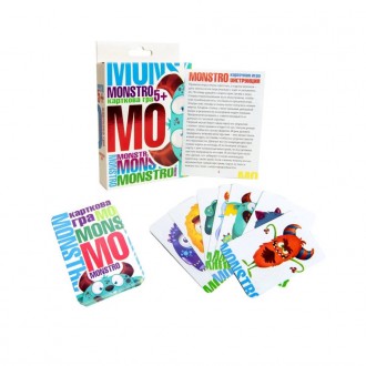 Карткова гра «MONSTRO» (Монстро) створена для дитячих розваг. Завдання гравців п. . фото 2
