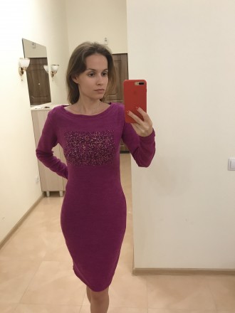 Распродажа!!! новое зимнее платье Zara с биркой, фиолет, ангора. Одесса. фото 1 Распродажа!!! новое зимнее платье Zara с биркой, фиолет, ангора. Одесса. фото 1